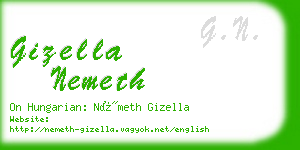 gizella nemeth business card